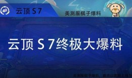 云顶s7最新爆料,揭秘最新爆料，全新元素与战术革新即将到来